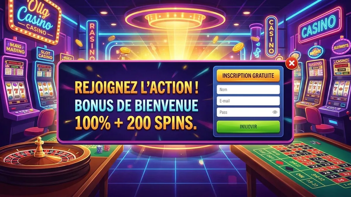 Inscription avec bonus